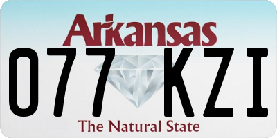 AR license plate 077KZI