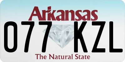 AR license plate 077KZL