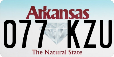 AR license plate 077KZU
