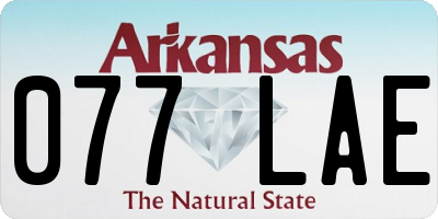 AR license plate 077LAE