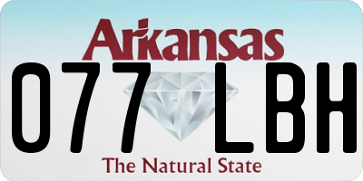 AR license plate 077LBH