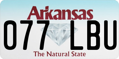 AR license plate 077LBU