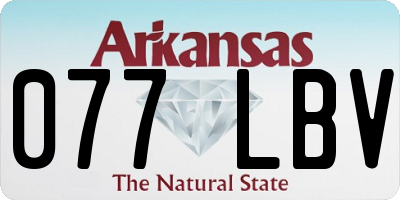 AR license plate 077LBV