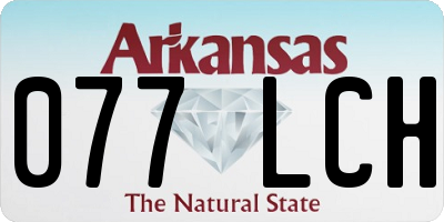 AR license plate 077LCH
