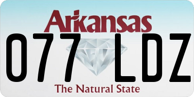 AR license plate 077LDZ