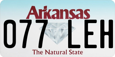 AR license plate 077LEH