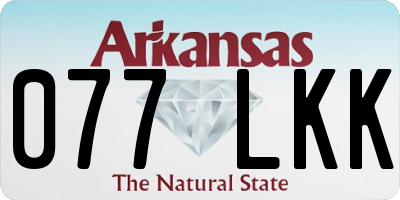 AR license plate 077LKK