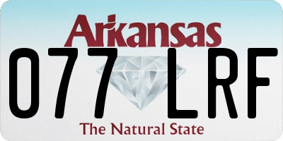 AR license plate 077LRF