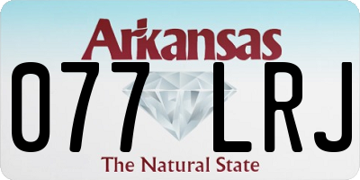 AR license plate 077LRJ