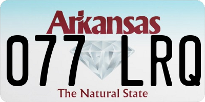 AR license plate 077LRQ