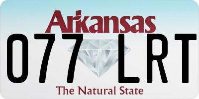 AR license plate 077LRT