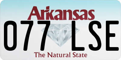 AR license plate 077LSE