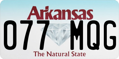 AR license plate 077MQG