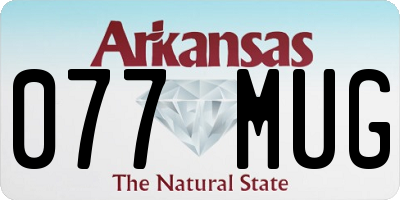 AR license plate 077MUG