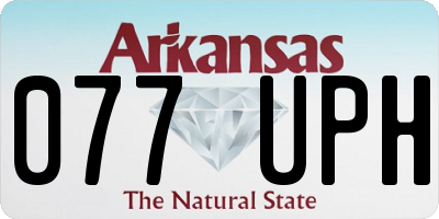 AR license plate 077UPH