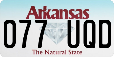 AR license plate 077UQD