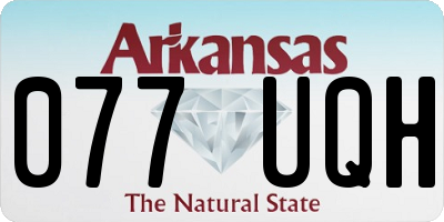 AR license plate 077UQH