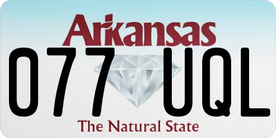 AR license plate 077UQL