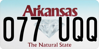 AR license plate 077UQQ