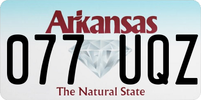 AR license plate 077UQZ