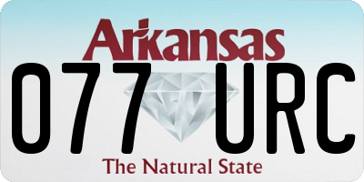AR license plate 077URC
