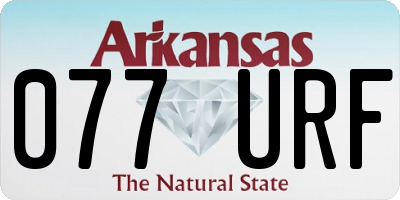 AR license plate 077URF