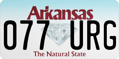 AR license plate 077URG