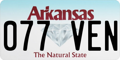 AR license plate 077VEN