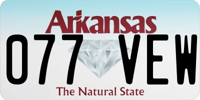 AR license plate 077VEW