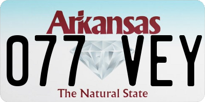 AR license plate 077VEY