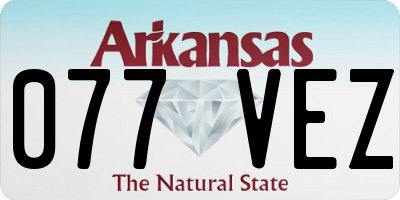 AR license plate 077VEZ