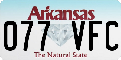 AR license plate 077VFC