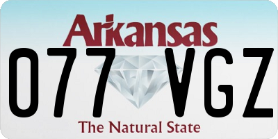 AR license plate 077VGZ