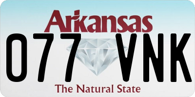 AR license plate 077VNK