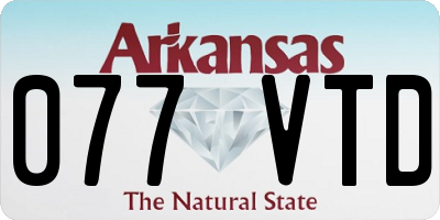AR license plate 077VTD