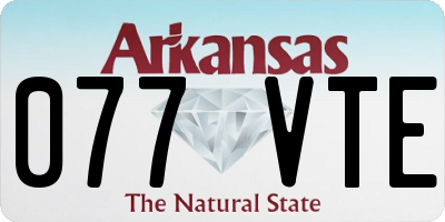 AR license plate 077VTE