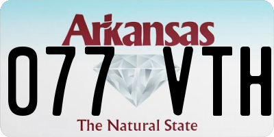 AR license plate 077VTH
