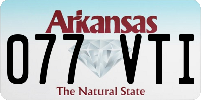AR license plate 077VTI