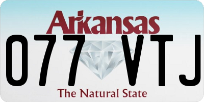 AR license plate 077VTJ