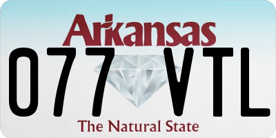 AR license plate 077VTL