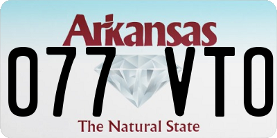 AR license plate 077VTO