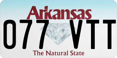 AR license plate 077VTT