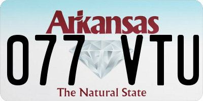 AR license plate 077VTU
