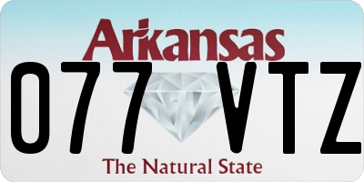 AR license plate 077VTZ
