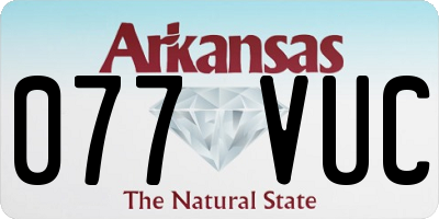 AR license plate 077VUC