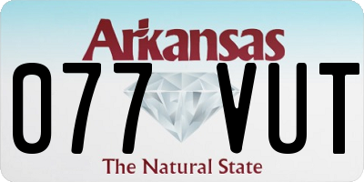 AR license plate 077VUT