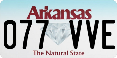 AR license plate 077VVE