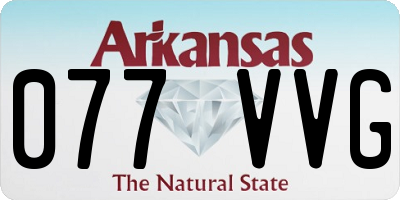 AR license plate 077VVG