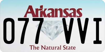 AR license plate 077VVI