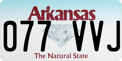 AR license plate 077VVJ